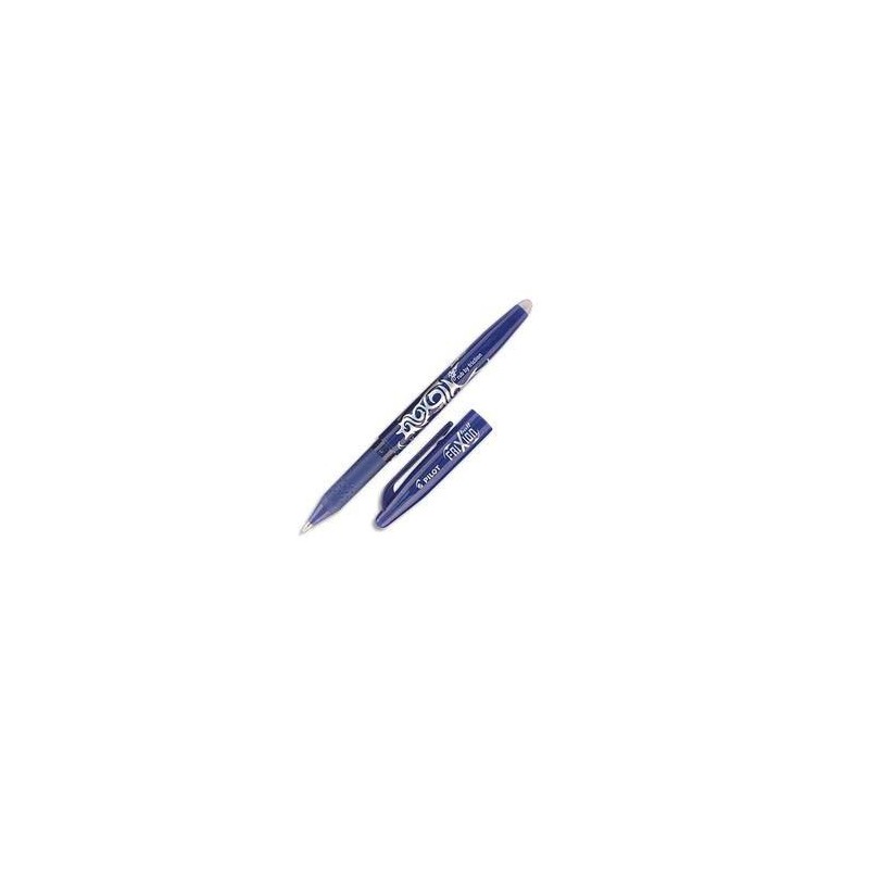 PILOT Stylo à bille encre gel (s'efface à l'aide de la gomme en bout de stylo) FRIXION coloris bleu