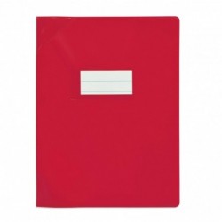 Protège-cahier 17x22cm Rouge