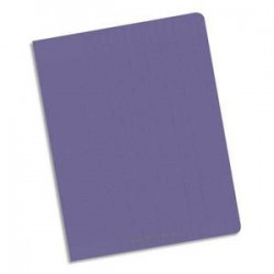 Cahier polypro 24X32 PP Violet 90G 96P 5x5