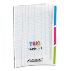 Cahier 3EN1, agrafé, 24x32...